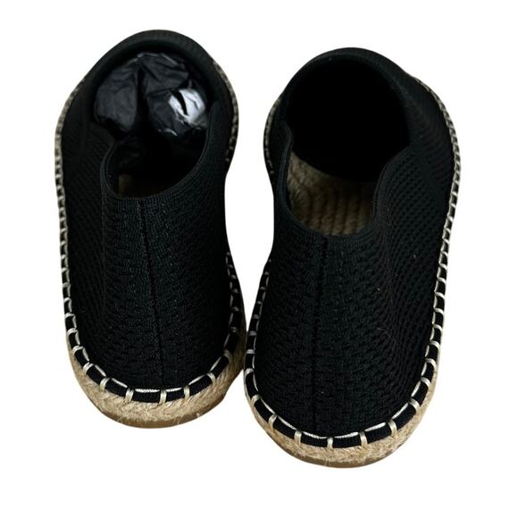 Eileen Fisher Live Slip On Espadrill Black Flats Women's Sz 7.5 New Without Box - Picture 3 of 8
